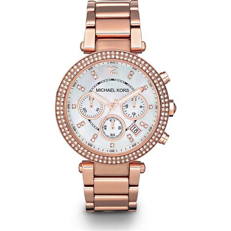 michael kors mk5491 ladies parker chronograph watch rose gold|michael kors chronograph bracelet.